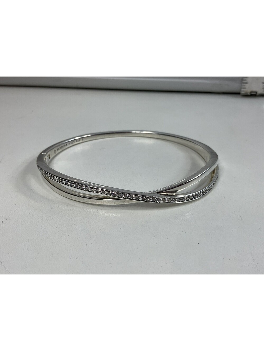 Pandora Entwined Bangle Bracelet 8” Retired